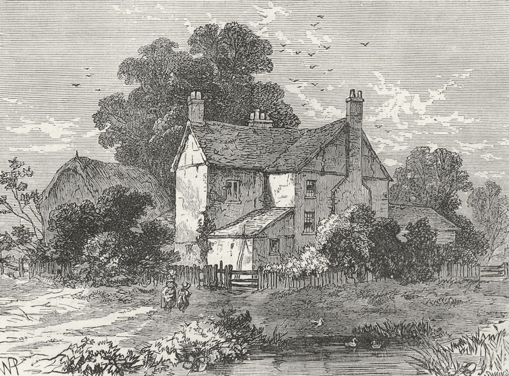 LONDON. Notting Hill. Portobello Farm, 1830 1880 old antique print picture